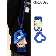 Autumn Winter Plush Three-Dimensional Bear Bracelet Suitable for vivo x90pro+80/60/70 Phone Case y52