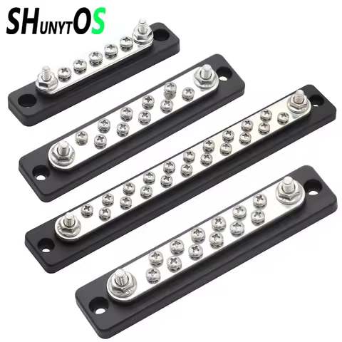 100A 150A 5/10/12/20-Point Bus Bar Power Distribution Block Car Auto Truck Trailer Ship Yacht Busbar