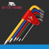 BIK EHANG Color Allen Wrench Set Bicycle Repair Tool 6pcs YC-613-6C