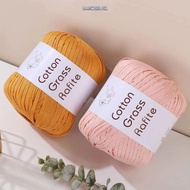 NARCISSUS13A0E Rafia Yarn, Hand-Knitted Multicolour Raffia Straw Yarn,  DIY Gift Wrapping Rope Knitt