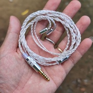Litz ofc copper cable woven 4x, woven 8x for headphones.