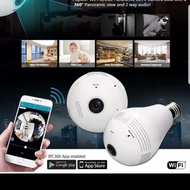 IP Camera CCTV Bulb WiFi Panoramic - Lampu Bohlam VR Spy Cam