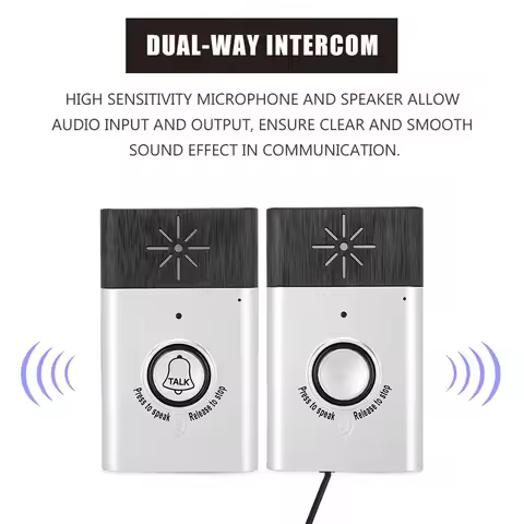 2.4GHz Portable Way Voice Intercom Wireless Doorbell Interphone System Door Bell Intercom Doorbell V