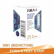 FORA Blood Glucose, Hematocrit, Hemoglobin Test Strip 25s