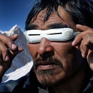 1 Dây đeo kính bằng silicon mềm có thể điều chỉnh, Thiết kế Inuit Đen & Trắng, Thích hợp cho kính tr