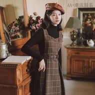One-Piece Dress French One-Piece Dress One-Piece Dress Winter A-Line Dress Long Dress Strap Dress Wo