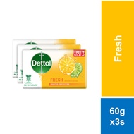 Dettol Body Soap Fresh 60g x 3s