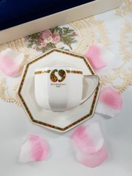 GIVENCHY VINTAGE 紀梵希 日本 骨瓷 精緻描金咖啡杯對杯禮盒組