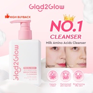 Glad2Glow Milk Amino Acid Gentle Cleanser Face Wash pencuci muka skincare sabun muka brightening