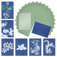 Cyanotype Paper Kit, 24 Pcs Sun Print Paper Kit A5 Solar Drawing Paper Sensitivity Nature Printing P