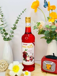 Syrup Vải Hoa Hồng Pha Chế (Syrup Lychee Rose)KINGTEA.XT- Chai thủy tinh 800ml