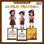 Trophy PRAMUKA Trophy/ PRAMUKA Acrylic Trophy/ Cute Acrylic Scout Trophy/ Acrylic Trophy/