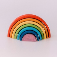 Avdar Wooden Toys Rainbow Stacker (Classic Rainbow) - Small Size