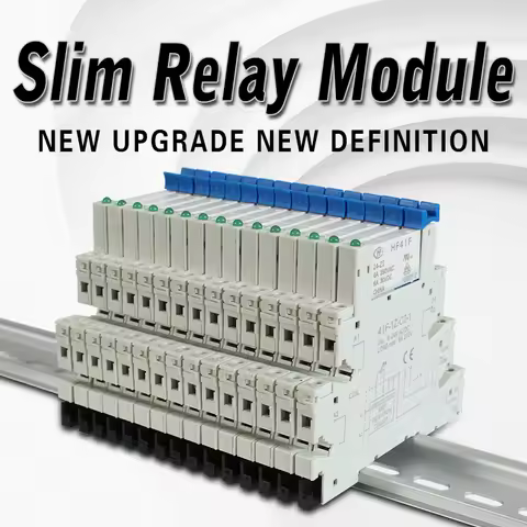 5PCS 10PCS Din Rail Slim Relay Module 41F-1Z-C2-1 Integrated PCB Mount Power Relay Relay Holder 12V 