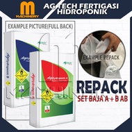 (REPACK) M.Machinery AG Tech AB Fertilizer 2kg 4kg 10kg | Baja AB NPK Sayur Daun Buah Hydroponic Nut