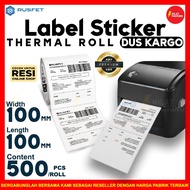 A6 thermal roll Label cargo box thermal sticker 500pcs rusfet cargo box