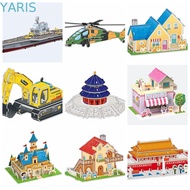 YARIS 3D Castle Airplane Assembly Model, Building Model 3d Puzzles, Cartoon Airplane Castle DIY Kind