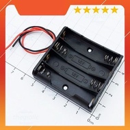 [3 Pieces]- Battery Box, 4xAAA Battery Tray 15cm Extension Cord