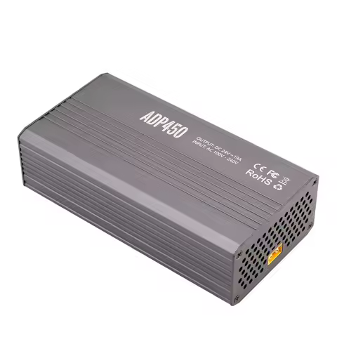 ADP450 450W Power Supply Adapter with XT60 Output 24V19A AC Input 100V-240V Plastic Battery Charger