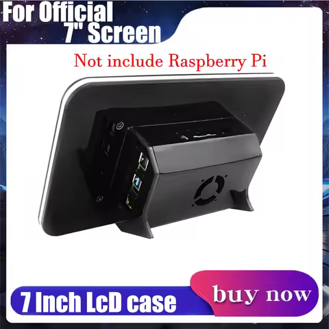 Raspberry Pi Acrylic Case for Official 7 Inch Screen Black Holder for 7" LCD Touch Screen for Raspbe