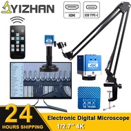 YIZHAN 4K HDMI Type-C Industrial Microscope Camera 150X Zoom for Soldering Repair PCB Inspection