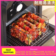 Air Fryer Grill Stainless Steel Grill Skewer Rack Oven Roasting Rack Vertical Grill Baking Utensils