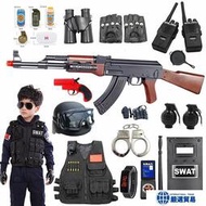 兒童電動玩具槍95式軟子彈沖鋒槍仿真吃雞裝備全套男孩小警察套裝