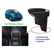 PERODUA BEZZA ARMREST ARM REST (WITH USB)