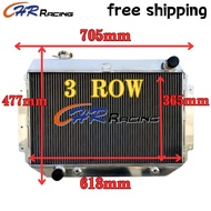 3 ROW Aluminum Radiator for 1971-1980 Holden HQ HJ HX HZ 253 & 308 V8 1972