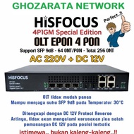 HiSFOCUS 4P1GM OLT EPON 4 port Support DC 12V