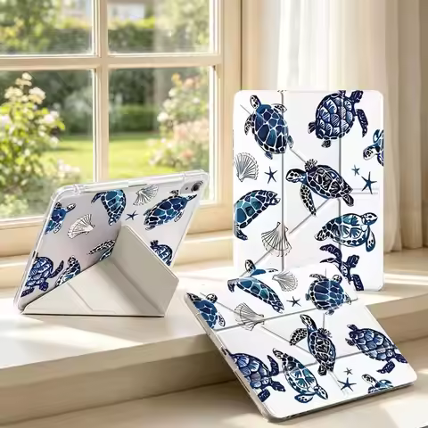 Sea Turtle Print Tablet Case For Samsung Galaxy Tab A9 Plus A11 A8 S9 Plus S8 S7 FE S10 Lite With Pe