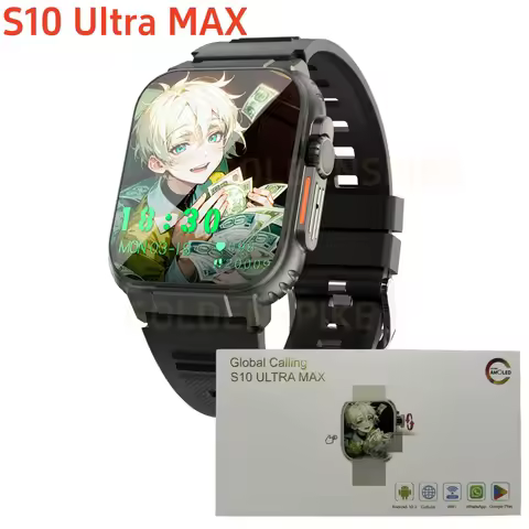 Original S10 Ultra MAX Smart Watch 180° Rotary Camera GPS WIFI App Store 2.26inch Amoled Android 4G 