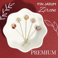 ARINNA Jarum Peniti Zircon Batu Korea Kerongsang Pin Tudung Pin Shawl Brooch Tajam Hijab Pin ZIRCON 