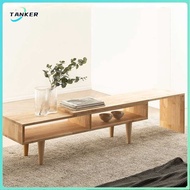 TV Console Cabinet Japanese TV Minimalist Small Unit Living Room With Solid Wood Cabinet Simple Bedroom Floor Extendable Long Wooden Style en