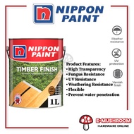 1L Nippon Paint Timber Finish Cat Varnish Kilat Shellac Kayu Syelek Kilat