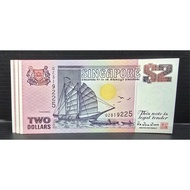 Singapore 2 dollar 3rd series unc