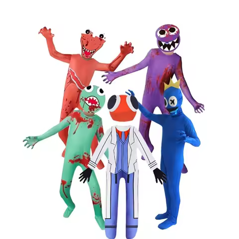 Lexi Games Cosplay Bodysuit Jumpsuit Halloween Costume Party Rainbow Friends
