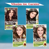 Garnier Creme hair dye, covers gray hair, gives beautiful hair color