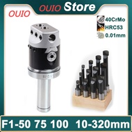 OUIO F1 2/3/4 Inch 50/75/100mm F1 Type Boring Head 12/18/25mm Lathe Milling Holder Boring Bar Set Bo