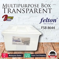 Felton FSB 8644 Multipurpose Storage Box Transparent/Bekas Penyimpanan Pelbagai Guna Felton
