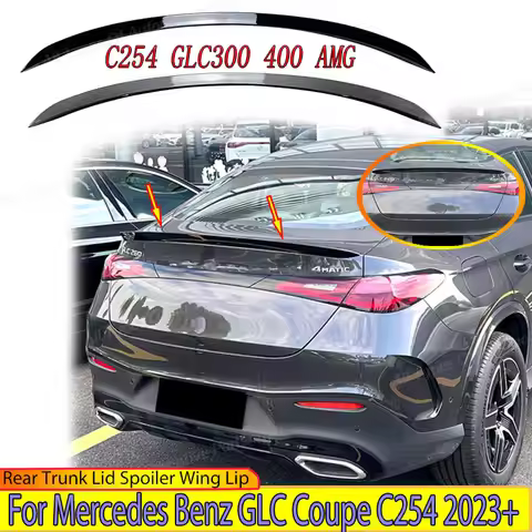 For Mercedes Benz GLC Coupe C254 GLC300 400 AMG 2023 2024 2025 Refit Rear Trunk Lid Spoiler Wing Lip