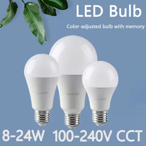 1-10PCS New Style LED Smart Bulb 3 Color-Adjusted with Memory LED bulb 8W-24W AC100-240V B22 E27 hig