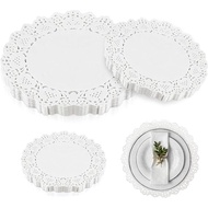Paper Doilies White Round Lace Paper Doilies Disposable Decorative Paper (150pcs)