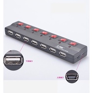 Z-TEK Lite USB Splitter 7-Port USB2.0 HUB with Power USB HUB ZE532A