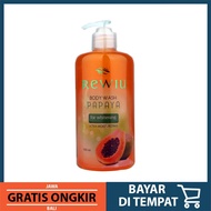 Body Wash Rewiu Pepaya Whitening - sabun mandi pemutih kulit badan wajah muka cair pepaya bukan Frui