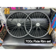 RYDE TAURUS 2000 700 FIXIE RIM SET  BLACK SET Bicycle Fixie Rim Set Wheelset 700C with Sprocket BLUE