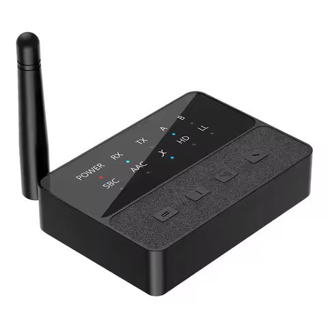 Bluetooth-Compatible 5.3 HIFI Stereo Adapter 3.5mm AUX/RCA 2 In 1 Wireless Audio Dongle Stereo Music