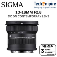 Sigma 10-18mm F2.8 DC DN Contemporary Lens For Sony E-Mount / Fujifilm X-Mount / Canon RF-Mount