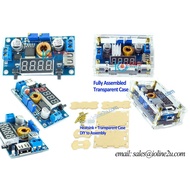5A adjustable Current Voltage Step down Charger Ampere/Voltmeter w/ Case