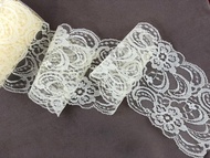 法式薄蕾絲/鵝黃花園/85mm